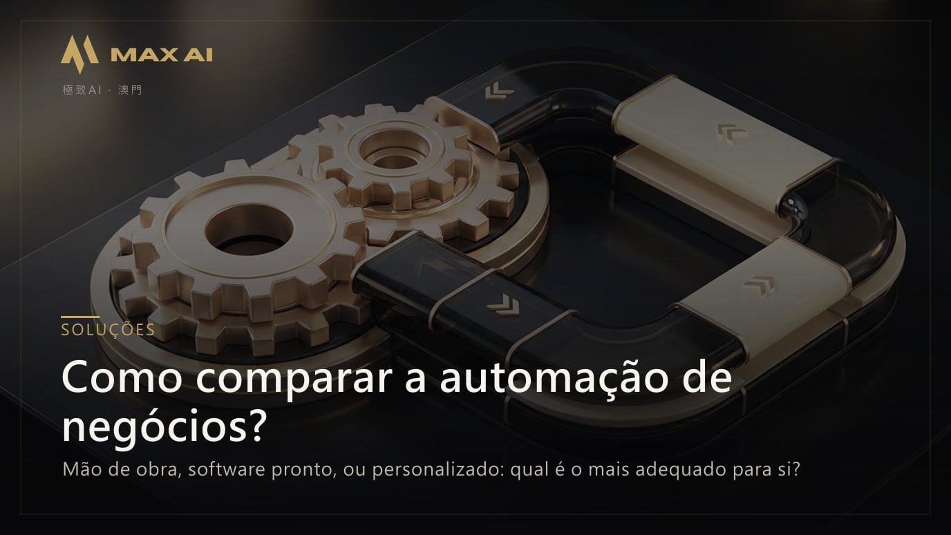 Como comparar a automação de negócios? Mão de obra, software pronto, ou personalizado: qual é o mais adequado para si?